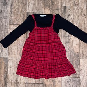 Zara Toddler Girl Dress with Ribbed Shirt